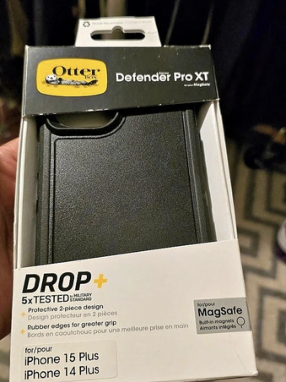OtterBox Defender Pro XT iPhone 15 and 14 Plus Case Black NWT